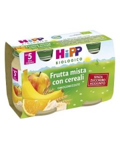 Hipp Biologico Omogeneizzato Di Frutta Mista Con Cereali 2 x 125 g 