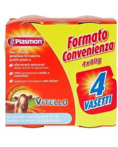 Plasmon Omogeneizzato di Vitelllo 4X80 Gr 