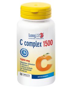 Longlife C Complex 1500 integratore vitamina C rilascio graduale 50 tavolette 