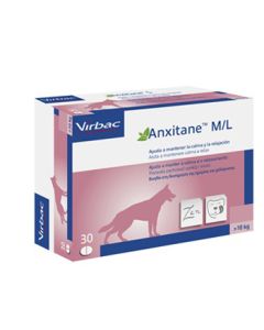 Anxitane M/L mangime complementare per cani e i gatti calmi e rilassati 30 compresse 