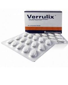 Verrulix Integratore con metionina e sali minerali 30 Compresse 