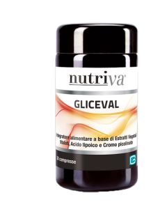 Nutriva Gliceval Integratore per la Glicemia alta 30 Compresse 