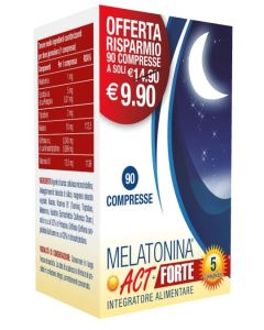 Melatonina ACT forte Complex integratore per il sonno 90 compresse 