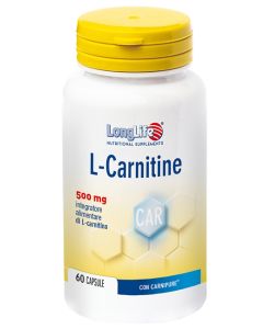 Longlife L-Carnitine Integratore ricostituente 60 capsule 