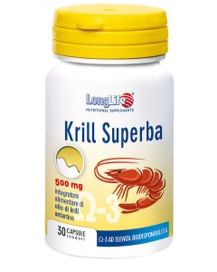 LongLife Krill Superba Integratore di Olio di Krill Antartico 30 Capsule 