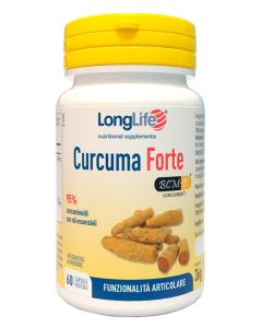 LongLife Curcuma Forte Integratore Curcuma 60 Capsule 