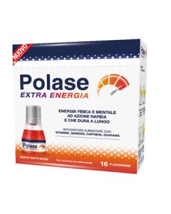 Polase Extra Energia Interatore Energetico Gusto Frutti Rossi 16 Flaconcini 