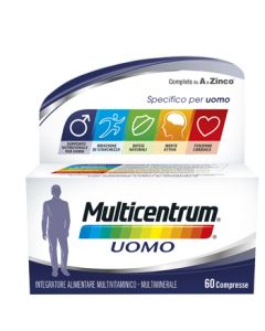 Multicentrum Uomo Integratore Multivitaminico Multiminerale 60 Compresse 