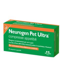 Nbf Lanes Neurogen Pet Ultra Mangime Complementare Cani e Gatti 30 Compresse 