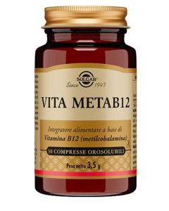 Solgar Vita Metaba12 integratore di vitamina b12 30 compresse orosolubili 