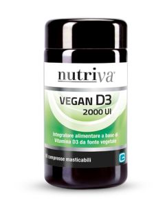 Nutriva Vegan D3 Integratore con Vitamina D3 60 compresse 