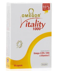 Omegor Vitality 1000 integratore a base di Omega 3 - 30 Capsule 