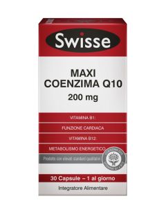 Swisse Maxi Coenzina Q10 integratore funzione cardiaca 30 capsule 