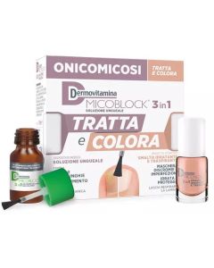 Dermovitamina MicoBlock 3 in 1 Tratta e Colora per onicomicosi 7 ml + 5 ml 