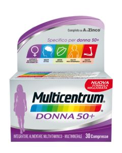 Multicentrum Donna 50+ Integratore Multivitaminico Multiminerale 60 Compresse 