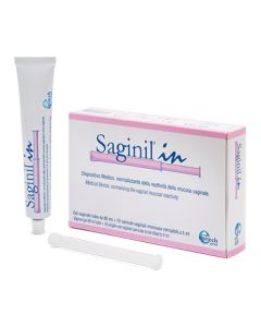 Saginil In 10 cannule vaginali - Dispositivo medico normalizzante della reattività della mucosa vaginale - Tubo da 60 Ml 