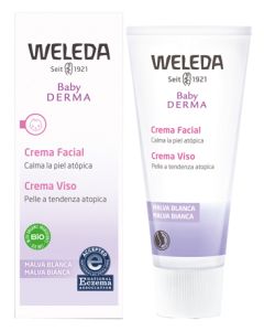 Weleda Baby Derma Malva Bianca Crema Viso Lenitiva Emolliente 50 ml 