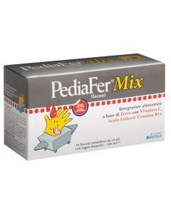 Pediafer Mix integratore pediatrico a base di ferro 10 flaconi 