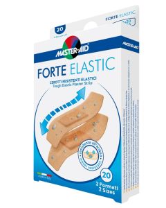 Master Aid Forte Elastic Cerotti - 20 Pezzi in 2 Formati 78x20 mm e 78x26 mm **