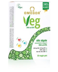 Omegor Veg Olio algale a base di Omega 3 60 capsule 