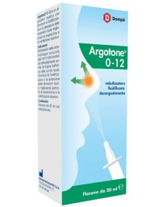 Argotone 0-12 Spray Nasale Nebulizzatore fluidificante decongestionante - Flacone da 20 ml 