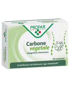 Profar Carbone vegetale integratore alimentare 80 compresse