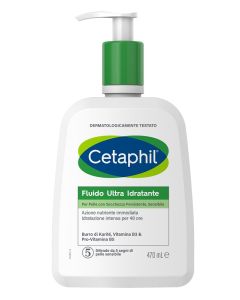 Cetaphil Fluido Ultra Idratante Pelle Secca Viso E Corpo 470 ml 