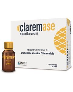 Claremase integratore alimentare di bromelina 20 flaconcini 