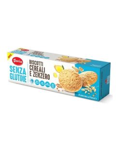 Doria Biscotti Cereali/Zenzero Senza Glutine 4x37,5 gr 